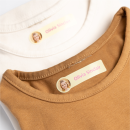 Etiqueta com foto para ROUPAS (Iron-on)